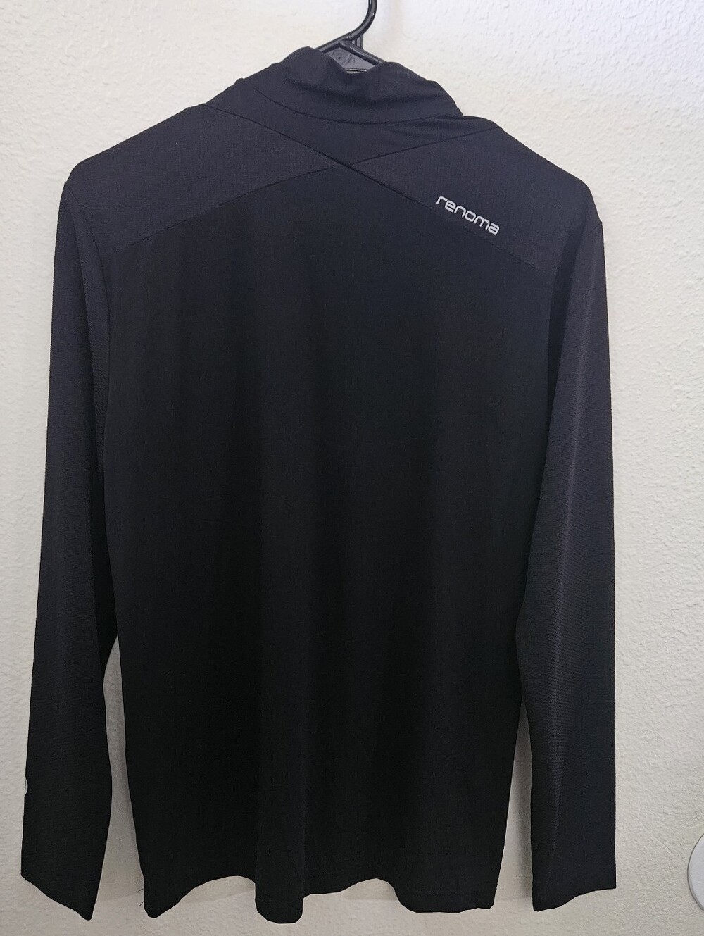 Renoma Mock Neck Long Sleeve Top Black Size 100 Techwear Gorpcore Athleisure